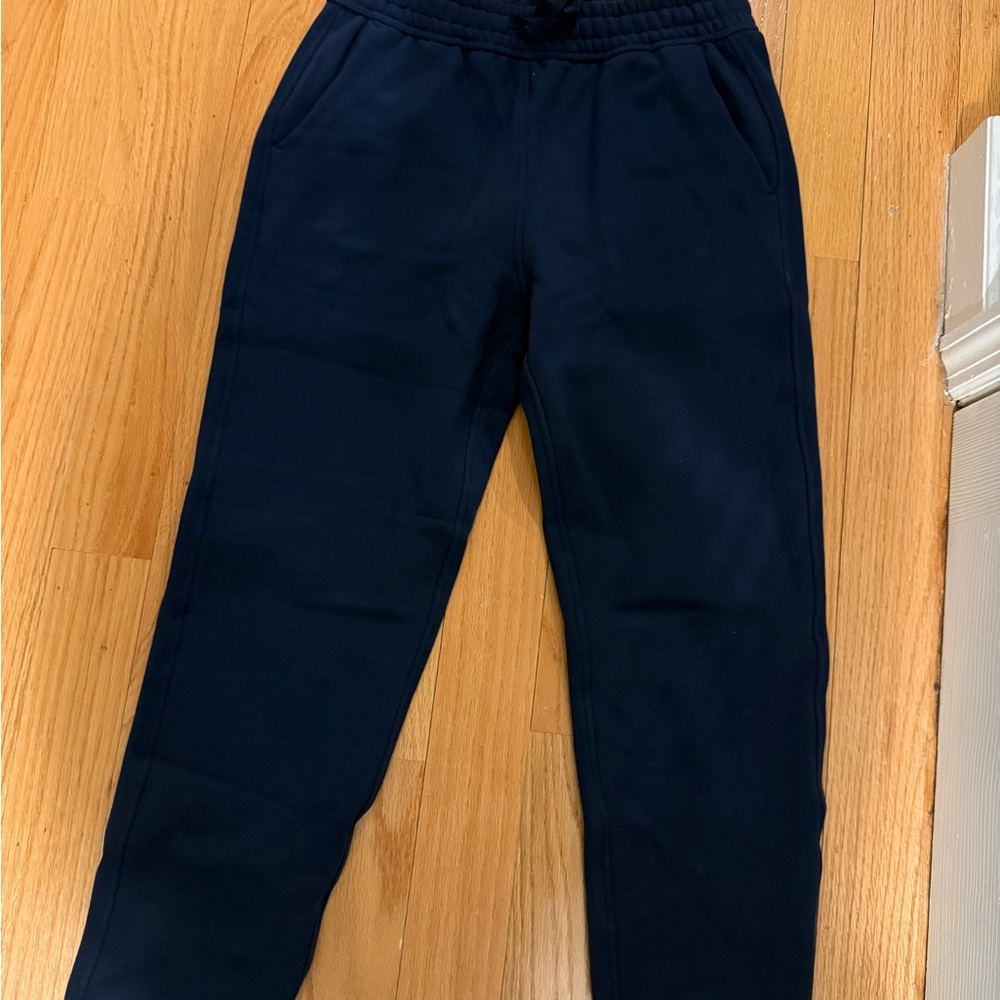 CRZ YOGA Ink Blue Fleece-Lined Jogger Sweatpants
